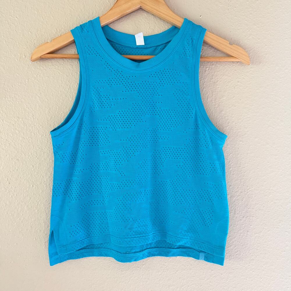 Lululemon Train to be Tank *Camo in Dot Camo Turquoise tide